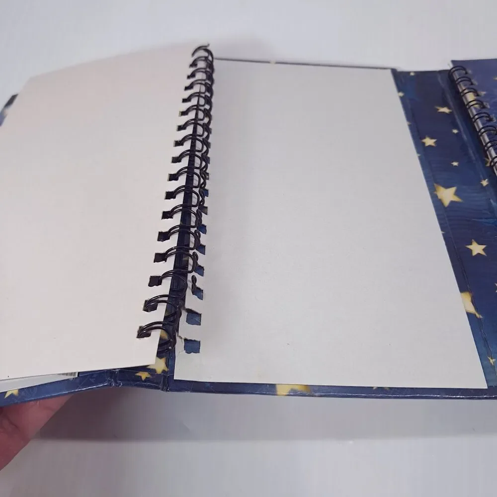 Vintage Tina Higgins address book celestial notes agenda moon stars sun 2000